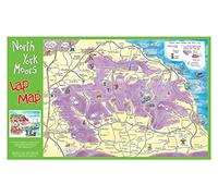 Cardtoons Publications North Yorkshire Moors Lap Map Tea Towel