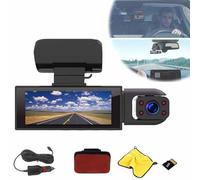 Cardvr Video Dashcam, Dashcam Front and Rear Camera, Camara para Carro Que Grabe 24 Horas, Wireless Hd Night Vision Dash Camera for Cars Front Inside (Before+ Inside, WiFi)