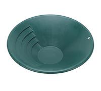 cardyven 260MM Green ABS Gold Pan, 90° Shallow Groove Panning Tool Classifier Washing Sieve Tray for Manual Gold Prospecting in Rivers Streams Mountains