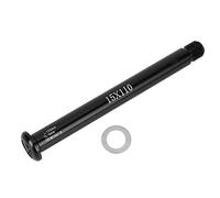 cardyven Bicycle Front Hub Thru Axle Boost,15x110mm Mountain Bike Fork Axle Skewer,Aluminium Alloy Hub Tube Thru Shaft Boost for Rock Shox Mountain Bike,(Black)