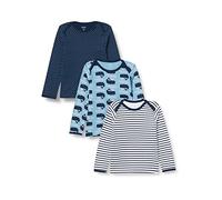 Care Baby Langarmshirts aus weicher gerippter Baumwolle, 3er Pack Deep Skye Blue (720), 68
