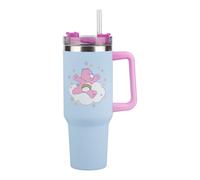 Paladone Care Bears 1.2L Blue Insulated Cup and Straw, Officially Licensed Quencher Bottle with Handle for Water, Iced Tea, Coffee, Cute Pop Culture Collectible for Fans