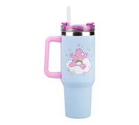 Paladone Care Bears 1.2L Blue Insulated Cup and Straw, Officially Licensed Quencher Bottle with Handle for Water, Iced Tea, Coffee, Cute Pop Culture Collectible for Fans