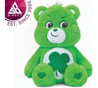Care Bears 22064 14 Inch Medium Plush Good Luck Bear, Collectable Cute Plush Toy, Cuddly Toys for Children, Soft Toys for Girls and Boys, Cute Teddies