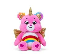 Care Bears 22cm Bean Plush - Pegasus Cheer, Collectable Cute Soft Toy, Unicorn Cuddly Toy for Boys and Girls, Small Care Bear Teddy, Plushie for Children Ages 4 5 6 7 +, Pink with Gold Wings