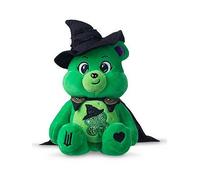 Basic Fun Care Bears x Wicked 22cm Plush - Good Luck Bear as Elphaba - Collectible Soft Toy from the Care Bears x Wicked Collaboration