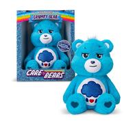 Care Bears , Grumpy Bear 35cm Glitter Belly Plush , Collectable Cute Plush Toy, Cuddly Toys for Children, Soft Toys for Girls Boys, Cute Teddies Suitable for Girls and Boys Ages 4+ , Basic Fun 22132