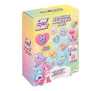 Care Bears 3D Sticker Maker Refill Pack, Make 30+ Shaker Stickers with Gems, Sprinkles & Backgrounds, Compatible with Cheer Bear Sticker Maker (Sold Separately), Fun Craft Kit for Kids | Paladone