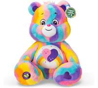 Basic Fun Care Bears Friends Forever Bear 60cm Jumbo Plush Toy - Soft Eco-Friendly Cuddly Plush with Striped Design & Unique Belly Badge - Gift for Kids & Collectors Ages 4+