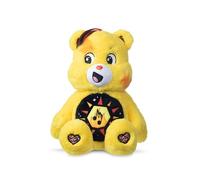 Care Bears Basic Fun 22cm Rock Theme Plush - Funshine Bear Eco-Friendly Soft Toy with Lightning Belly Badge - Collectible Plush for Kids & Fans, Yellow, 14"