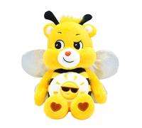 Care Bears - Basic Fun Bumble Bee Bear 22cm Bean Plush ? Collectable Soft Toy with Crinkly Wings & Sun Belly Badge, Cuddly Gift for Kids Aged 4+,