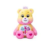 Basic Fun Care Bears Calming Heart Bear Medium Plush Toy 35 cm - Soothing with Glittery Butterfly Belly Badge for Girls and Boys Aged 4+