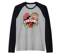 Care Bears Beastly Rebels Flower Patch Raglan Baseball Tee