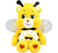 Care Bears - Basic Fun Bumble Bee Bear 22cm Bean Plush - Collectable Soft Toy with Crinkly Wings & Sun Belly Badge, Cuddly Gift for Kids Aged 4+, Ideal for Girls & Boys, 9"