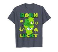 Care Bears Born Lucky Good Luck Bear T-Shirt, Men, Heather Blue, Large