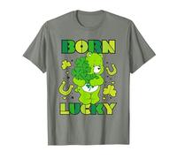 Care Bears Born Lucky Good Luck Bear T-Shirt, Men, Olive Heather, Large