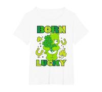 Care Bears Born Lucky Good Luck Bear T-Shirt, Women's Plus, White, 4X