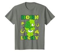 Care Bears Born Lucky Good Luck Bear T-Shirt, Youth, Olive Heather, 2T