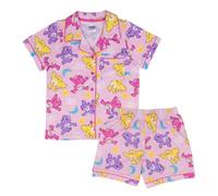 Care Bears Button up, 100% Cotton Short Sleeved Pyjama Set, Care, 5-6 Years: 116cm, Pink