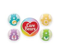 Care Bears Character 5 Piece Button Badge Set Button Badges Wish Bear