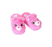 Care Bears Cheer Bear Adult Slippers - Officially Licensed Plush Slippers - Soft & Comfortable