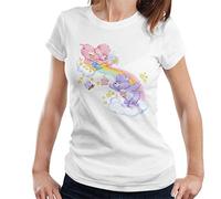 Care Bears Cheer Bear and Share Bear Unrolling A Rainbow Women's T-Shirt