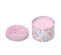 Care Bears Cheer Bear Pineapple & Coconut Scented Printed Tin Candle in Pink | Size: Small Care Bears Pink Small