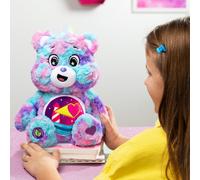 Basic Fun Care Bears 35cm Colour Splash Plush - Loveshine Bear Eco-Friendly Soft Toy with Bright Belly Badge - Vibrant Collectible for Kids & Fans