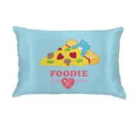 Care Bears Foodie Beauty Silky Satin Standard Reversible Pillowcase Cover 20x30 for Hair and Skin, (Officially Licensed Product) by Franco Collectibles