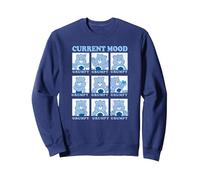 Care Bears Grumpy Bear Current Mood Emotions Box Up Sweatshirt, Adult Unisex, Navy Blue, Medium