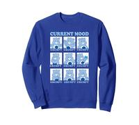 Care Bears Grumpy Bear Current Mood Emotions Box Up Sweatshirt, Adult Unisex, Royal Blue, X-Large