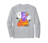 Care Bears Halloween Harmony Bear Holding A Happy Pumpkin Long Sleeve T-Shirt
