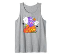 Care Bears Halloween Harmony Bear Holding A Happy Pumpkin Tank Top