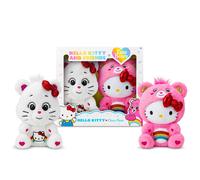 Care Bears Hello Kitty Loves Cheer Bear 10"""" Collectible Plush 2-Pack - Soft Huggable Material!