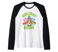 Care Bears Holiday Squad Decorating the Tree Raglan Baseball Tee