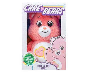 Care Bears Love-A-Lot Bear 22cm Bean Plush Soft Toys for Girls and Boys Age 4 +