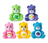 Basic Fun Care Bears Micro Plush 5 Pack, Collectable Mini Teddies for Boys & Girls 4+, Soft Toy Gift Set Featuring Cheer, Grumpy, Good Luck, Harmony & Laugh-A-Lot Bears