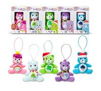 Care Bears Micro Teenies Holiday 5-Pack Treasure Box - Christmas Edition with Cheer Bear, Grumpy Bear, Good Luck Bear, Share Bear & Christmas Wishes Bear - Festive Collectibles for All Ages