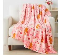 Care Bears Nostalgic Classic Bedding Super Soft Plush Cozy Throw, Valentine's Day Blanket, 60 in x 70 in, (Officially Licensed Product) by Franco Collectibles