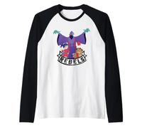 Care Bears Rebels No Heart, Shreeky and Beastly Raglan Baseball Tee