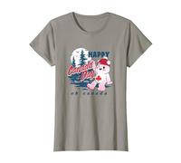 Care Bears True North Bear Happy Canada Day Forest Logo T-Shirt, Women, Slate Grey, X-Small