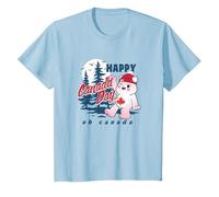 Care Bears True North Bear Happy Canada Day Forest Logo T-Shirt, Youth, Baby Blue, 2T