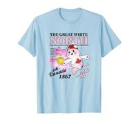 Care Bears True North The Great White North 1867 Floral T-Shirt, Men, Baby Blue, Small