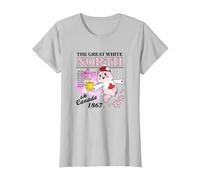 Care Bears True North The Great White North 1867 Floral T-Shirt, Women, Silver Grey, X-Large