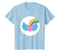 Care Bears: Unlock The Magic Dream Bright Bear Belly T-Shirt, Youth, Baby Blue, X-Small