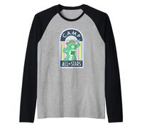 Care Bears: Unlock the Magic Good Luck Bear Camp All-Star Raglan Baseball Tee