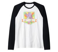 Care Bears: Unlock the Magic Happy Camper Share Bear Raglan Baseball Tee