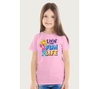 Care Bears Unlock The Magic Livin' The Fun Life T-Shirt in Light Pink | Size: 3-4 Years Care Bears Light Pink 3-4 Years