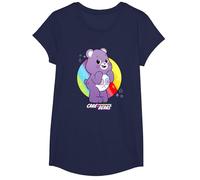 Care Bears: Unlock the Magic Share Bear T-Shirt, Girls, Navy Blue, Small