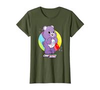Care Bears: Unlock the Magic Share Bear T-Shirt, Women, Olive Green, Medium